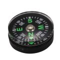Oil Filled Button Compass - Ultra Compact 20mm - Mini SAS Survival Bushcraft - Black. 