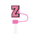 1PCS Letter Silicone Straw Covers Cap Compatible With Stanley 30&40Oz Cup 10mm Straw Toppers Reusable Dust-Proof Straw Caps-Cola Kids. 