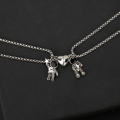 Ornament Shang pendant jewelry matching holiday gifts when astronaut space popular gothic magnet couple bracelet necklace men women pie. 