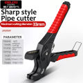 Grim Teiousx DELIXI ELECTRIC Ratcheting PVC Pipe Cutter Tool, Plastic Pipe Cutter, PEX Pipe Cutter, PVC Cutter Tool, PVC Ratchet Cutter. 