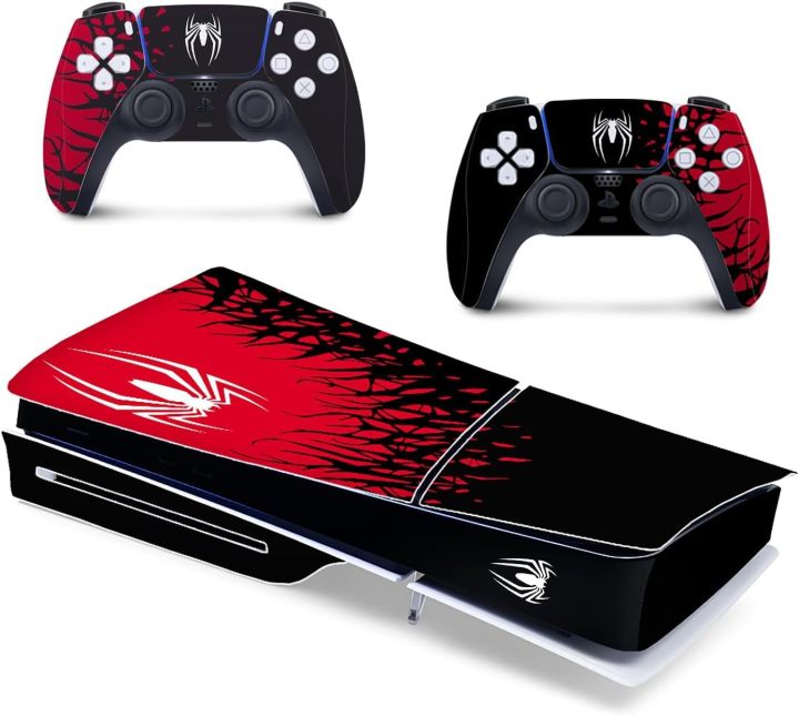 PS5%20%20Slim%20Digital%20Edition%20version%20(%20Not%20Disk%20Version%20)spider%20skin%20with%202%20controller%20skin%20%20(not%20silicone%20cover%20%20and%20not%20included%20console)%20-%20Image%206
