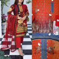 Fancy Malai Printed Unstitched 3 Piece Suit Best for Girls  & women - Art# JS - FMPL - SC - M16 - BD. 