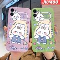 JIUMOO For Infinix Zero X Pro Zero 5G Zero 20 Case Cartoon Cute Rabbit Pattern Aesthetic Thin New Design Phone Case Square Edge Protection Softcase Silicone Casing Cover Shockproof Cases. 