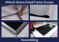Hitech-Vision Fixed Frame Projector Screen - Matt White 120" 16:9 (8.75 ft x 4.9 ft). 