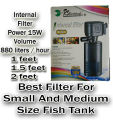 Internal Filter For Fish Aquarium RS - 833 (Power: 15W 880L/H) Power Aquarium Filter (Mechanical Filtration for Salt Water and Fresh Water Fish Tank. 