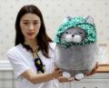 30cm Kawaii Fat Cat Plush Toys Bread Blessing Big Face Cat Stuffed Cute Animal Birthday Gift For Children Kids Toys. 