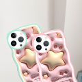 Linemond 3D Cute star Design Soft Silicone case for Xiaomi POCO C40 F4 M3 M3Pro M3 Pro 5G M4 Pro M4Pro X3 GT X3GT X3NFC X3Pro X4GT X4 Pro X5 5G X5Pro case. 