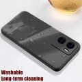 lthmy for OPPO A77s CPH2473 Flexible Soft Matte Black Crystal Clear Phone Case Silicone Protective Back Cover. 