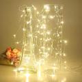 Golden Multi Battery Operated Blinking LED Fairy Light Flashing for Festival Eid Wedding Function Birthday Party Decoration - 12 ft. 