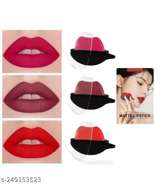 Korean%20Style%20Lip%20Shape%20Waterproof%20Lazy%20Lipstick%20Matte%20Makeup%20Long%20Lasting%20Moisturizing%20Matte%20Finish%20Lip-Shaped%20Lipstick%20Moisturizing%20Matte%20Lip%20Makeup%20Tint%20Waterproof%20Nonstick%20Cup%20Lip%20Gloss%20-%20Image%202