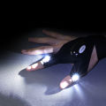 [HOT] Fingerless Glove LED Flashlight Waterproof Torch Outdoor Tool Fishing Camping Hiking Survival Rescue Multi Light Tool. 