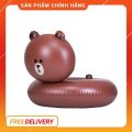 BROWN BEAR TRAVEL SWIMMING FLOAT LINE FRIENDS BROWN and SALLY RING TUBE  105X85CM 14+. 