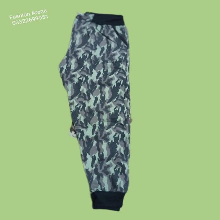 Men Camouflage Foji style FRENCH TREE Green and Black Trousers/sweats pants Winter Season