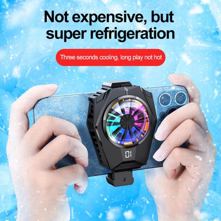 【ready stock】 Memo Phone Cooler Radiator Dual Core Fan Cooler For IPhone 11 12 13 Pro Max,POCO M3 X3 Pro,Realme GT Neo Mobile Phone Accessorie