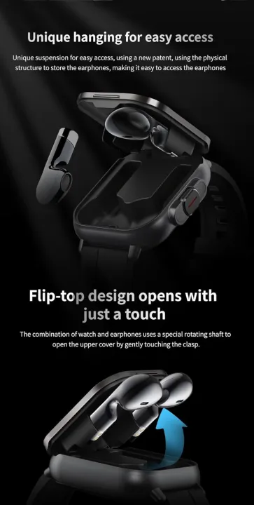 Airpods%20with%20watch%20%7C%202.01"%20HD%20Screen%20watch%20%7C%202%20in%201%20Bluetooth%20Calling%20Fitness%20Watch%20with%20100+%20Sports%20Modes%20for%20Men%20&%20Women%20-%20Image%202