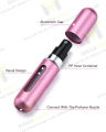 3 Pieces of Mini Refillable Glass Bottle-Portable Perfume Atomizer Bottle. 