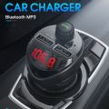 Dual USB Fast Charger Car Accessories Bluetooth-compatible 4.2 FM Tran_s_mitter Hands Free Music Player Car Accessories Gadgets. 