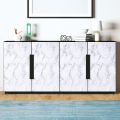 RR _ DEALZZ 1 PCS OF Marble Paper,17x120 inch Self Adhesive Wallpaper Waterproof Gloss PVC Vinyl, Oil Proof,White/Gray Granite Paper,Marble Vinyl Paper for Furniture Cover Surface,Countertop,Kitchen,Shelf Liner. 