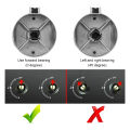 8 PCS Gas Stove Knob,8mm Cooker Control Switch Range Oven Knobs Cooktop Burner Knob for Kitchen Replacement Accessories. 