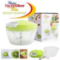 Mini Speedy Chopper Manual Hand Pull Vegetable & Meat Mini Turbo Cutter. 