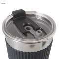 Insulated Sippy Cup Coffee Travel Mug 474ml Reusable Stainless Steel, Leakproof Durable Coffee Tumbler Thermal Cup for Adult water. 