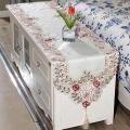 New Table Runner Embroidered Floral Table Cloth Pattern:#1 flower Size:40X150cm. 