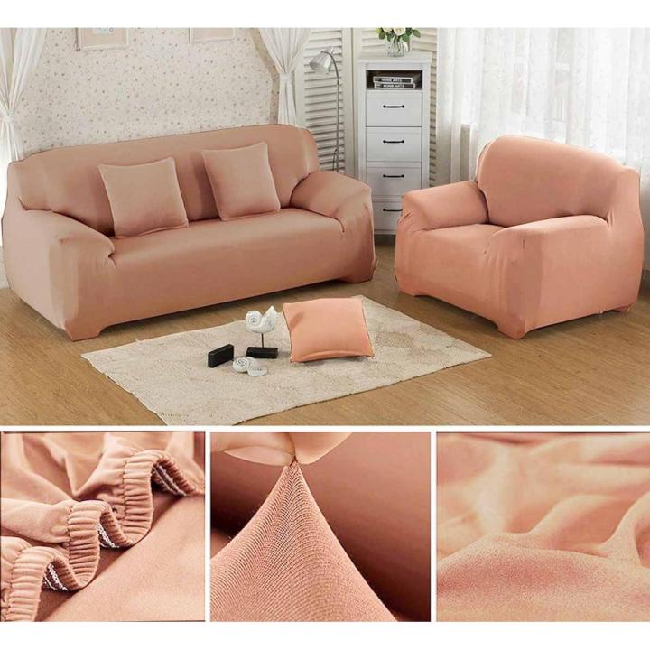 6 Seater Sofa Covers- Standard Size- Adjustable- Cotton Jersey 3+2+1+6 seater fitted sofa cover fancy new style