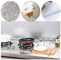 RSS FULL SIZE Self-Adhesive Foil Aluminum Sticker For Kitchen Cabinet Wallpaper Oil Proof Waterproof wall protector with heat resistant ,Stove Cabinet Stickers ,kitchen backsplash wall tile sticker , aluminium sheet Wallpaper 60 X 200. 