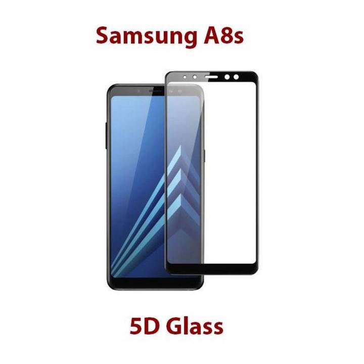 Samsung Galaxy A8S Full Black 9D5D6D10D11D21D Tempered Glass Screen Protector Full Glue Edge To Edge For Samsung Galaxy A8s