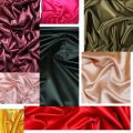 Plain Pure Silk Fabric High Quality Satin Unstitched Multi-color. 