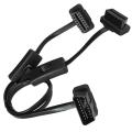 Car OBD2 With Switch, One In Two Bluetooth, Elm327 Figure Bar, Hud Junction Box, Ujia Flat Wire Extension Cable. 