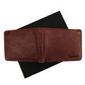 Small Size Mehroon Leather Wallet. 