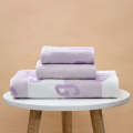 Purple color Premium Quality Gap bath Towel set - ( pack of 3). 