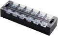 Dual Rows Screw Terminal Strip 6 Positions 600V 45A Wire Barrier Block Terminal Strip. 
