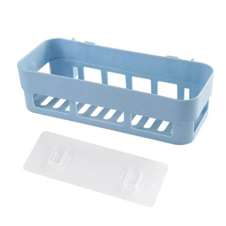 Shelf Organizer Wall Mounted Nailless Shower Corner Bathroom Kitchen Storage Holder Rack