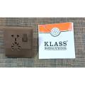 Klass Light Plug 5 in 1 Switches and Sockets Metal Base, Copper Points Sheet Coffee Color 1 Year Warranty. 