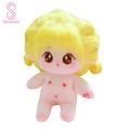 Plush Doll Adorable Anime Girl Plush Toy with Fluffy Yellow Hair Big Eyes Perfect Gift for Kids Girls 20cm Naked Cotton Doll Toy Stuffed Doll. 