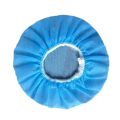 Flex Fabric Headphone Earpad Covers with 100 Pcs Disposable Hygienic Sanitary Earpads Ear Pads - black & blue. 