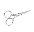 Stainless Steel Mustache & Beard Scissor For Men Beard Mustache Trimming Scissors Hair Care Grooming Tool, Professional Scissors Hair Cutting - Small Travel Facial Hair Scissor for Eyebrows, Nose, Moustache, Beard. 