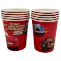 CARS THEME CUPS PACK OF 10 PAPER CUPS. 
