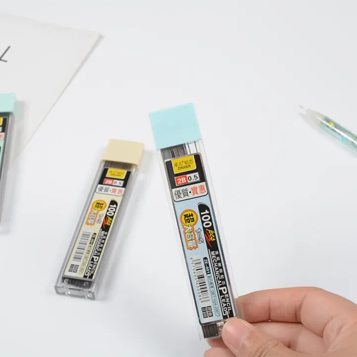 100Pcs/Box%200.5/0.7mm%20Mechanical%20Pencil%20Replace%20Lead%20Pencil%20Refill%20Erasable%20Smooth%20Writing%20Drawing%20Stationery%20Graphite%20Lead%202B%20-%20Image%204