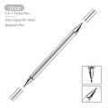 2 In 1 Stylish Universal Practical Dual-use Capacitive Tablet Stylus Pen Exquisite Double-headed Silicone Disc Drawing Tablet Phone Capacitor Pen. 
