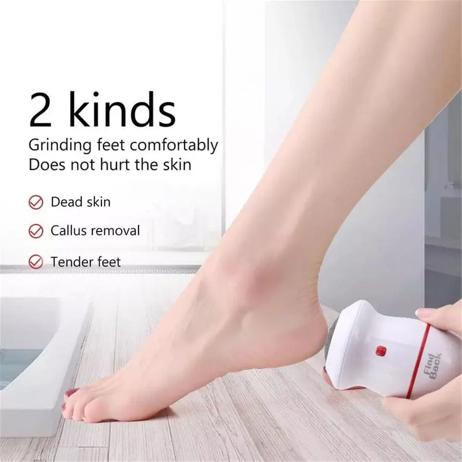 Find Back Electric Adsorption Foot Grinder, Pedicure Foot Care Tools, Speed Callus Remover for Dead Hard Cracked Dry Skin (Foot File) (Foot File)