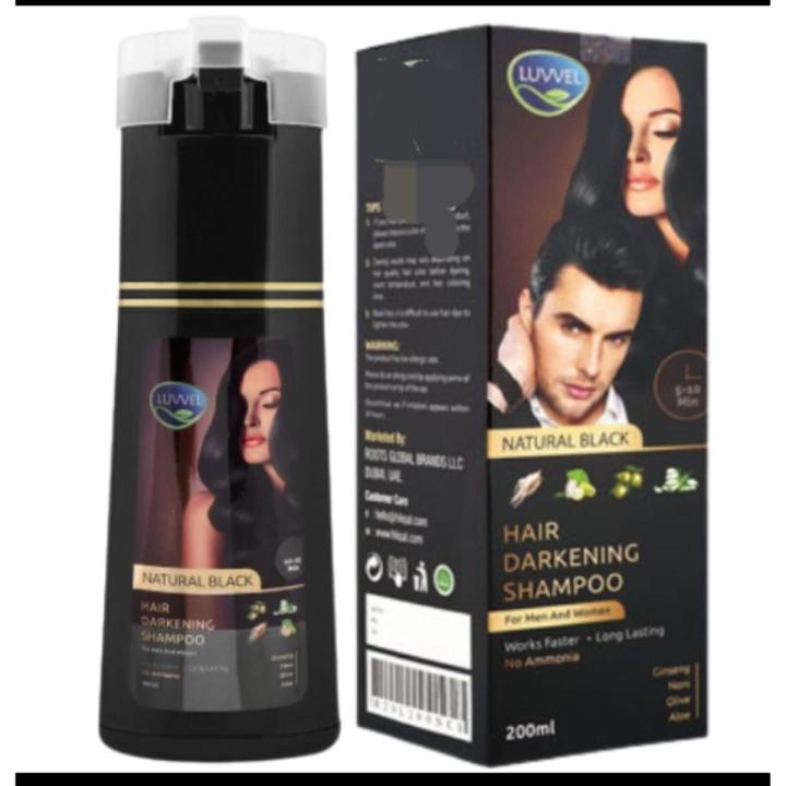 LUVEL-Black Hair Color Shampoo 200ml