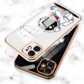 Free Lanyard of UCUC for Redmi 9T Case Cute Cartoon Drink Astronaut Luxury 6D Plating Soft Casing Silicone Ultra Thin Phone Cover. 