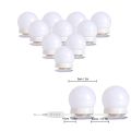 Vanity Light LED Bulbs for Makeup Mirror Stand 10 Bulbs with 3 Light Modes. 