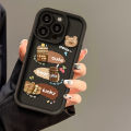 Painted Bear for Samsung A32 Phone case A21S Stereo Coffee A51 Creative Cartoon Protective Cover. 