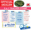 STACKABLE 5in1 Teacher Stamp | Cop Ulasan Guru | Compact Convenient Portable | Review Stamps for Teachers / Preink Stamp | FLASH. 