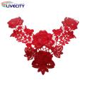 Unique Clothing Embellishments Beautiful Embroidered Lace Collar for Diy Sewing Perfect for Wedding Dress Shirts High Quality Applique Neckline Trim Buyers' Favorite. 