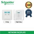 SCHNEIDER FACE PLAE DOUBLE SHUTTER. 
